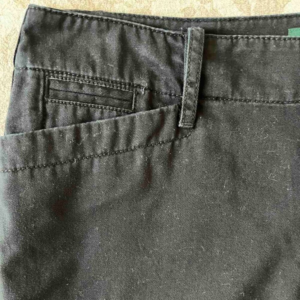 Women's Shorts Lauren Ralph Lauren 6 Bermuda Black Mid Rise Casual - Picture 5 of 12